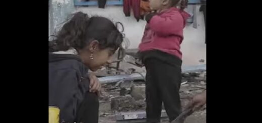 Många barn svälter akut i Gaza, andra äter det sista av ruttnande matförråd. Bild: skärmdump/video från Unicef